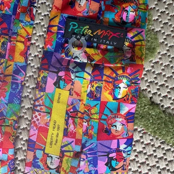 Peter Max 'Liberty' Vintage Necktie - Picture 7 of 9